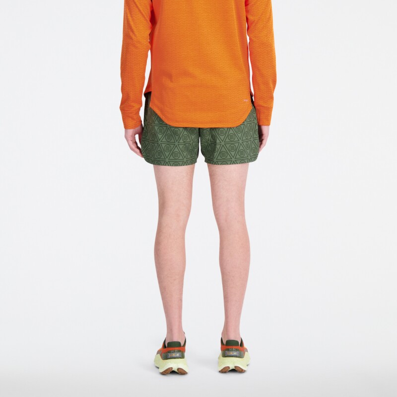 Short New Balance de Hombre - Impact Run 5 Inch - MS33279KOU GREEN