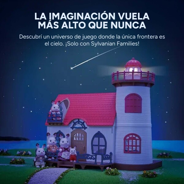 Sylvanian Families Casa Muñeco Faro Luz Bici Globo Aero Sylvanian Families Casa Muñeco Faro Luz Bici Globo Aero