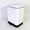 BASURERO INOX BLANCO C/PEDAL 6L Unica