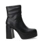 Bota de Mujer Miss Carol PLACID con simil cuero elastizado Negro
