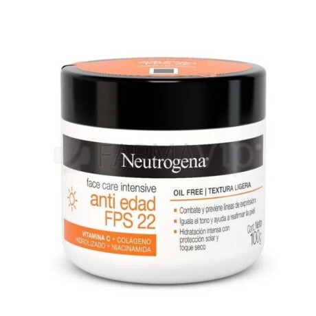 Crema Neutrogena Face Care Antiedad FPS22 100g Crema Neutrogena Face Care Antiedad FPS22 100g