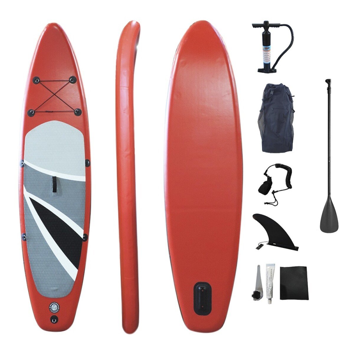 Tabla Stand Up Paddle Sup 320 + Remo + Inflador + Bolso - Rojo 