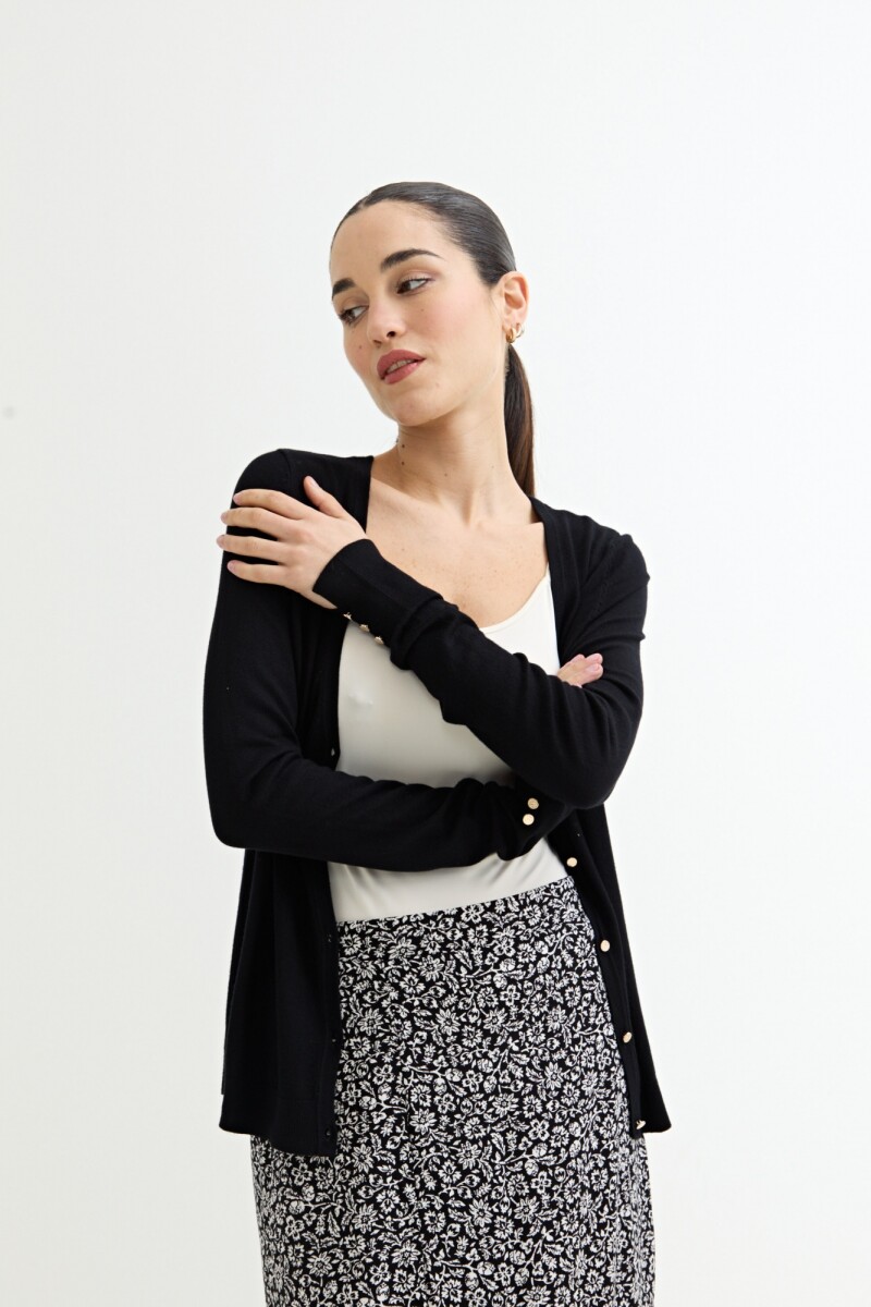 Cardigan básico NEGRO