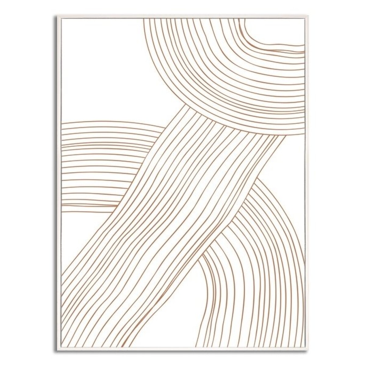 CUADRO CANVAS 30x40cm MARCO FIGURAS BEIGE 2 