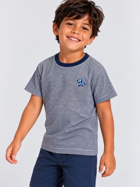 T-SHIRT COCOMIEL TN8830 M.C AZUL