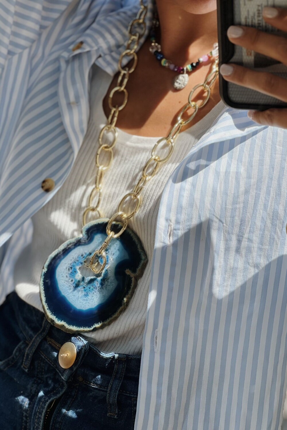 Agata Chain Necklaces Celeste