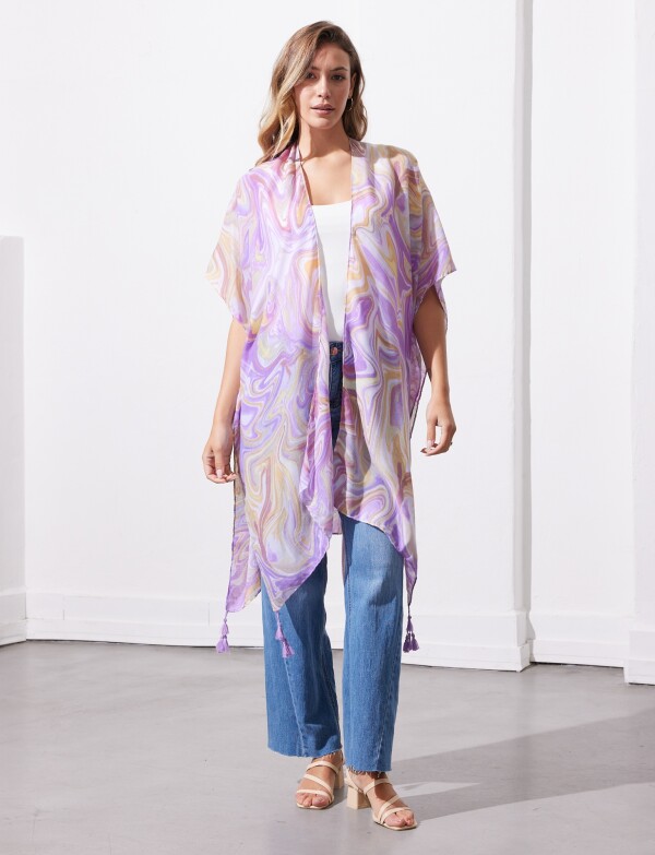Kimono Printed LAVANDA/MULTI