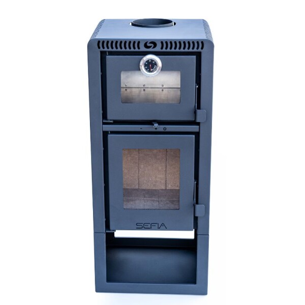 CALEFACTOR ALMERIA SEFIA CON HORNO + KIT DE CAÑOS (NEGROS) TECHO 1 PLANTA CALEFACTOR ALMERIA SEFIA CON HORNO + KIT DE CAÑOS (NEGROS) TECHO 1 PLANTA