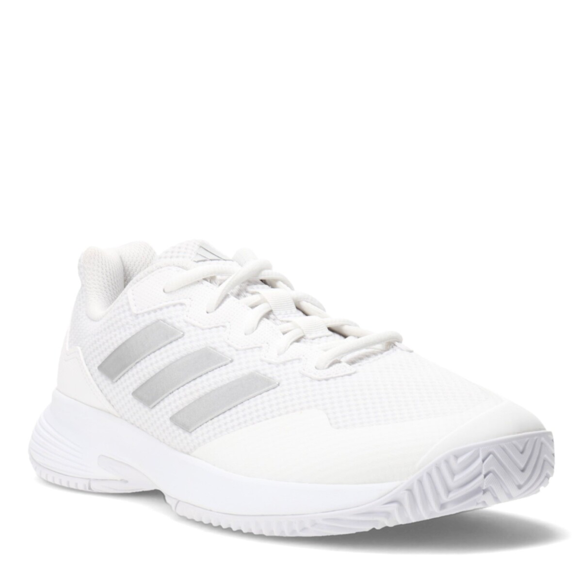 Championes de Mujer Adidas Gamecourt 2.0 - Blanco Metalizado 