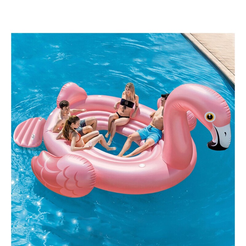 INTEX MEGA FIESTA FLOTANTE FLAMINGO PARA 4 PERSONAS 358 X 315 X 163 CMS Intex Mega Fiesta Flotante Flamingo Para 4 Personas 358 X 315 X 163 Cms