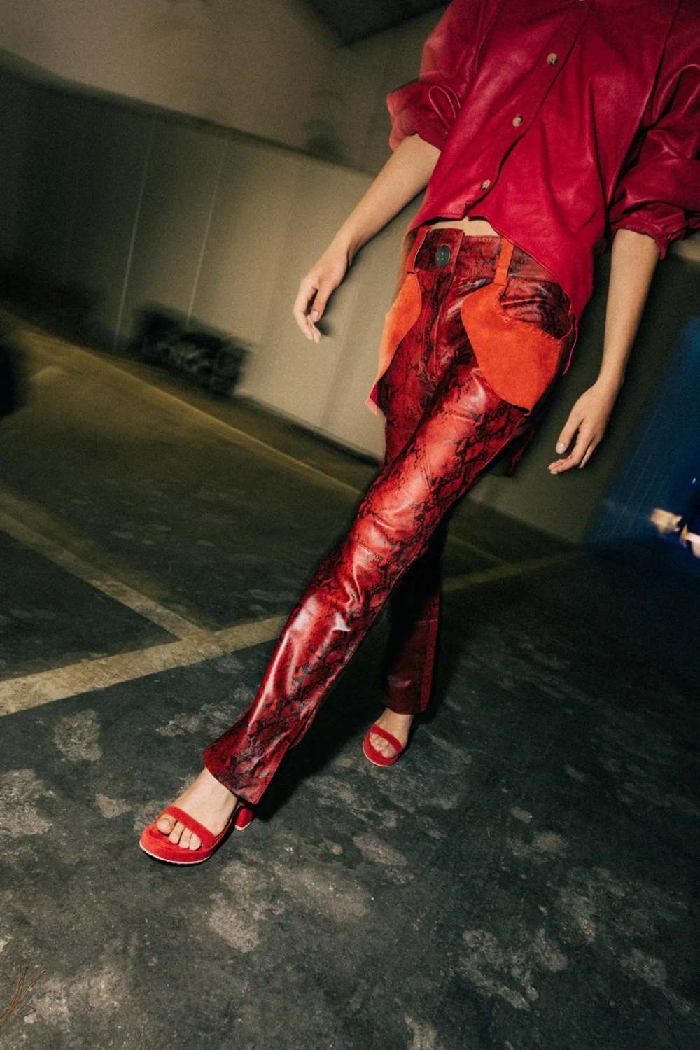 Snake Pants rojo 40