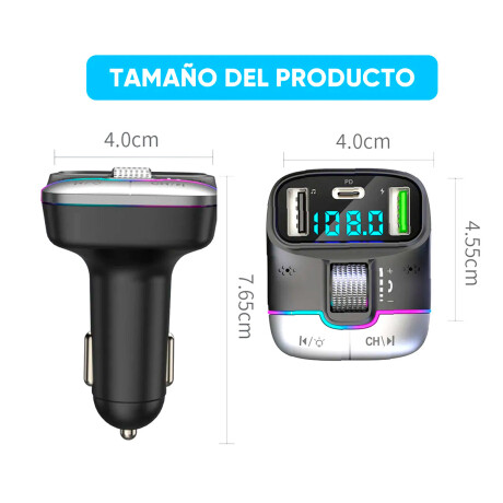 ACCESORIO INTERIOR - TRANSMISOR BLUETOOTH MP3 PARA AUTO - ACCESORIO INTERIOR - TRANSMISOR BLUETOOTH MP3 PARA AUTO -