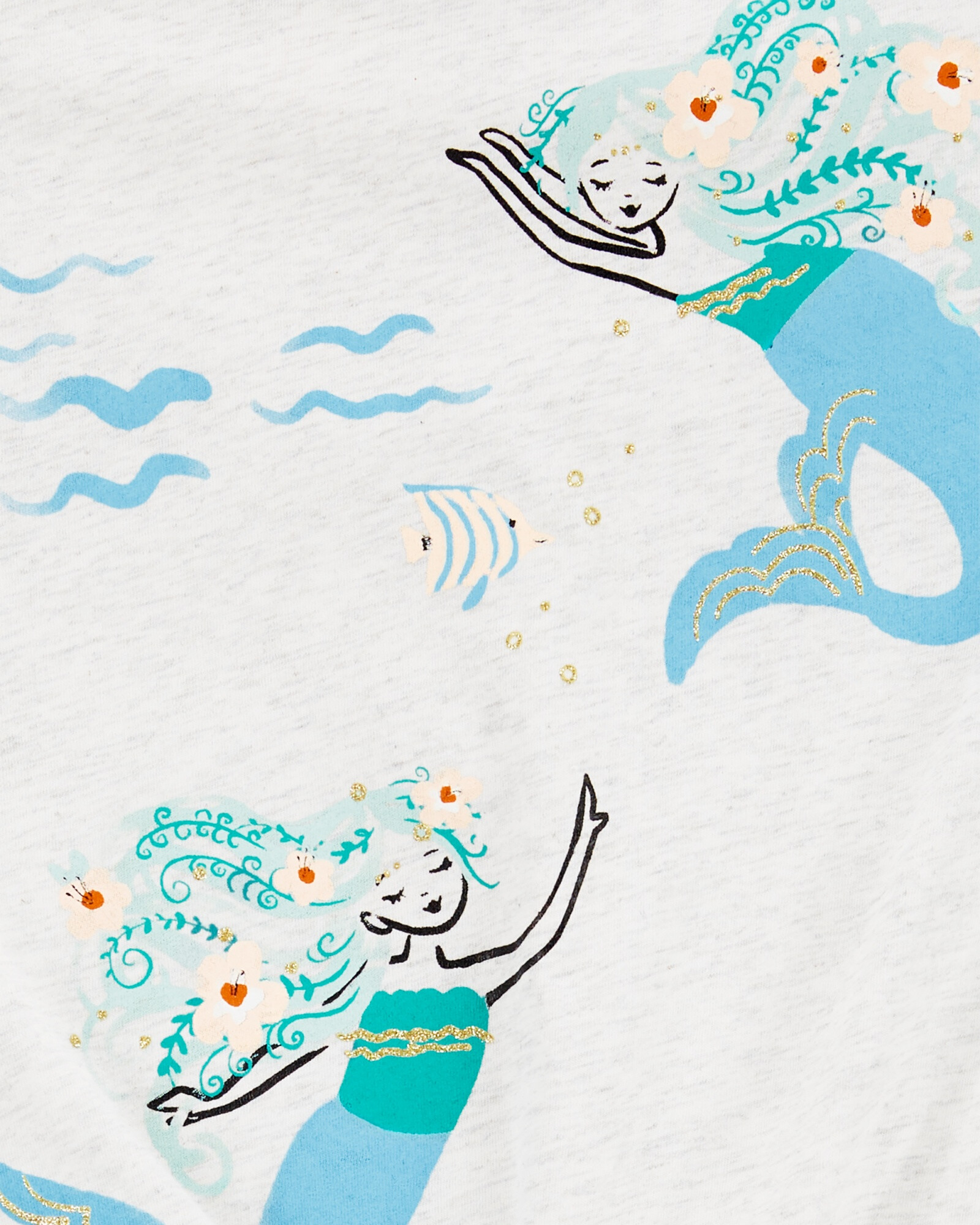 Musculosa con lazo estampa sirena Sin color