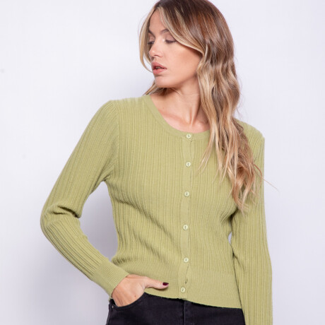 CARDIGAN PAZ Verde Musgo