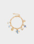 Pulseras Flexibles Multi dijes Pulseras - Dorado