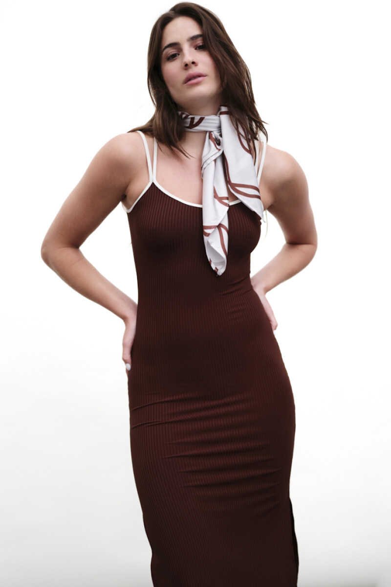 Vestido Yaya Marrón