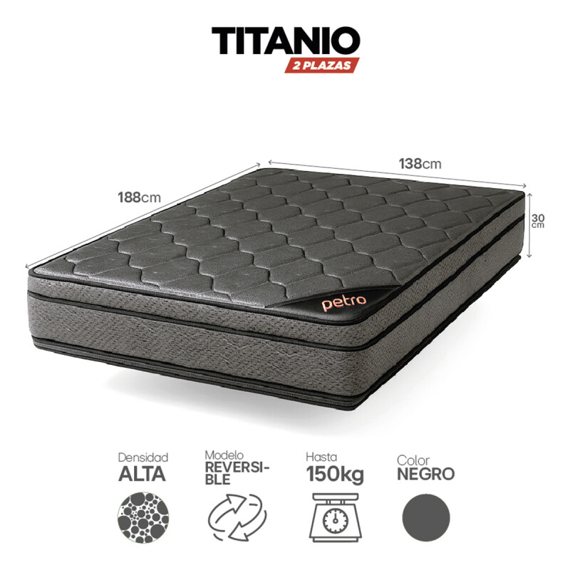 CAMA 2 PLAZAS TURCA PINO LUSTRE CERA CON COLCHÓN TITANIO Cama 2 Plazas Turca Pino Lustre Cera Con Colchón Titanio