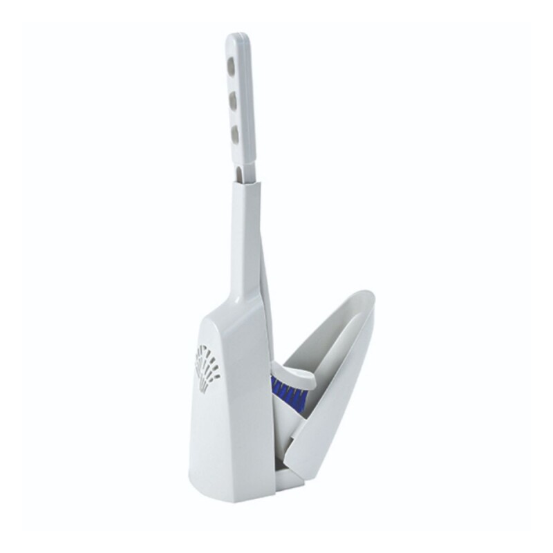 Escobilla de baño con soporte AZUL/BLANCO