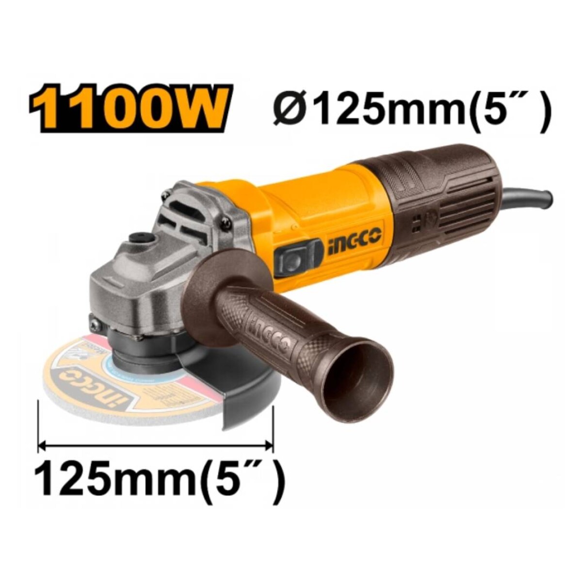 Amoladora Angular INGCO AG110028 125mm 1100W - 220V 