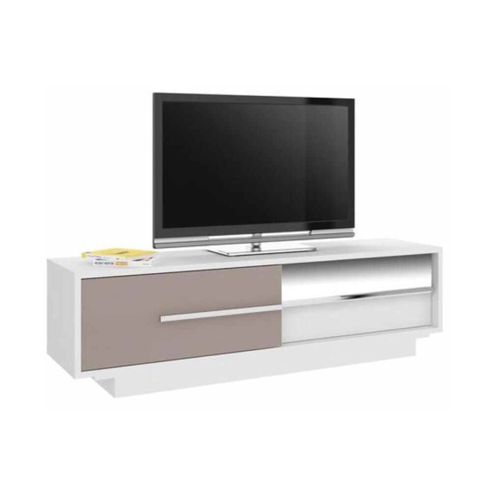 RACK - 65' CON ESPEJO BLANCO LACCA