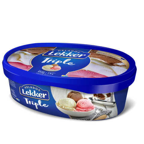 LEKKER 900 ML FRUTILLA / CREMA / CHOCOLATE Lekker 900 Ml Frutilla / Crema / Chocolate