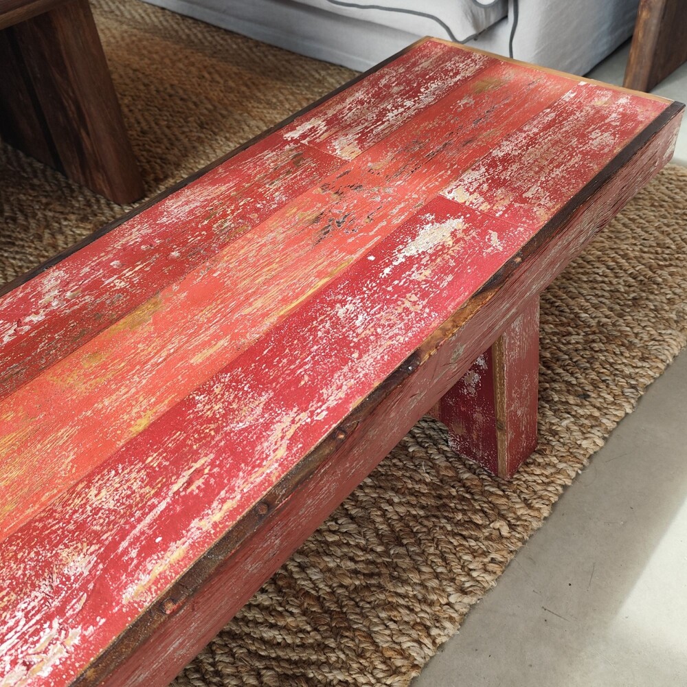 Banco Boatwood, rojo Banco Boatwood, rojo