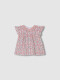 Blusa Estampado Flores Blanco