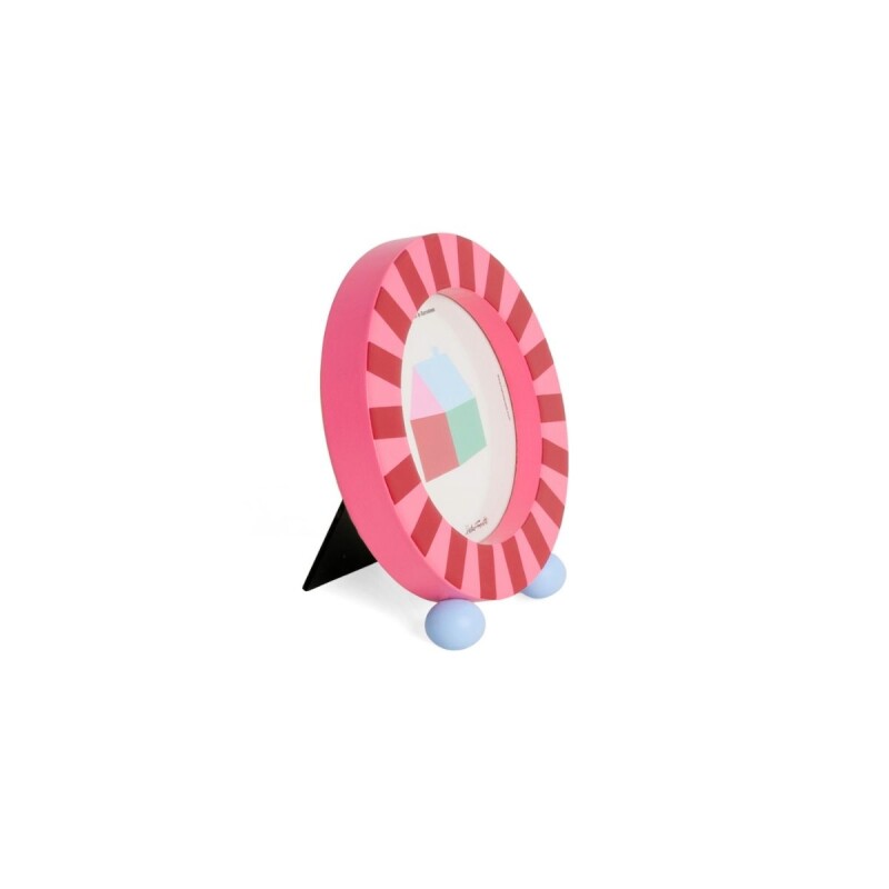 Portaretrato circular de madera Circus