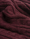 Cuellos Punto Liso Cuello Tejido Burgundy - Rojo Burdeaux