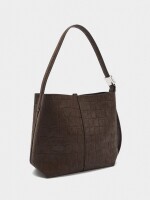 Bolso De Hombro Con Grabado Animal marron