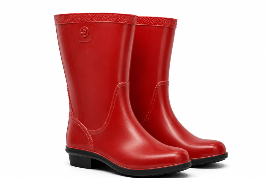BOTA LLUVIA MUJER Rojo