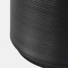 BASURERO PLAST NEGRO/BAMBU 20X26CM Unica