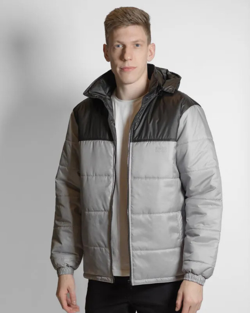 CHAQUETA PUFFER GRIS