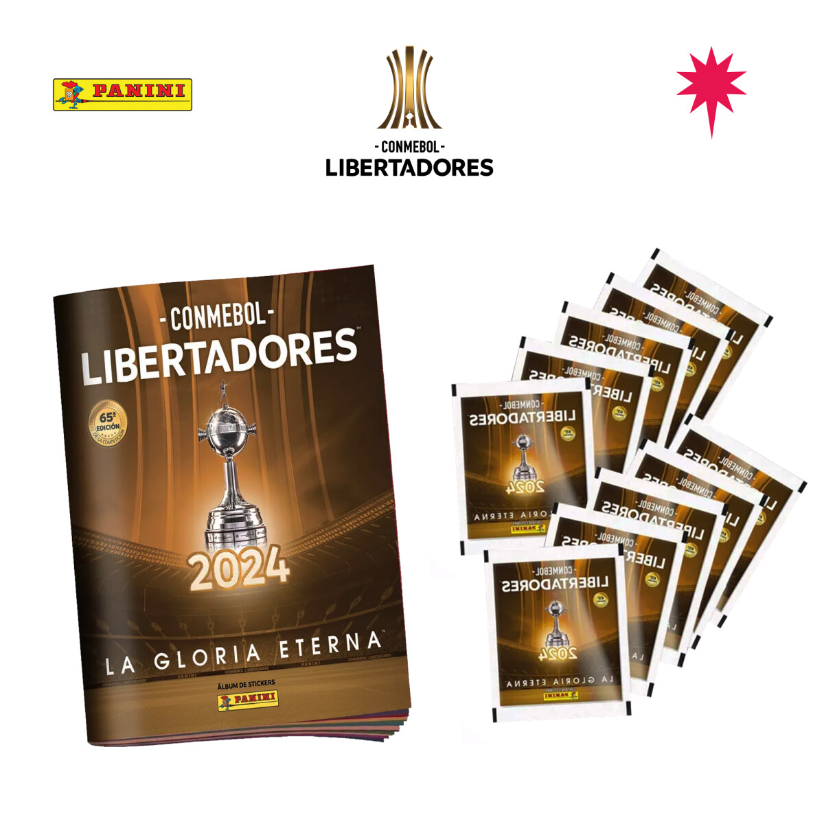 PANINI CONMEBOL LIBERTADOR 2024 ALBUM + 10 SOBRES 