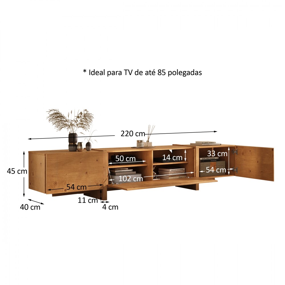 RACK APARADOR PARA TV O AUDIO MADERA MACIZA LIVING RACK APARADOR PARA TV O AUDIO MADERA MACIZA LIVING