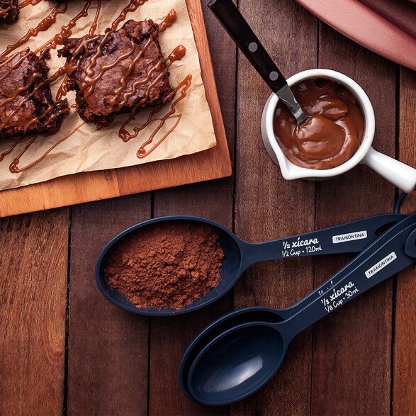 Juego de medidores de tazas 4 piezas "utilita" -TRAMONTINA TR7542