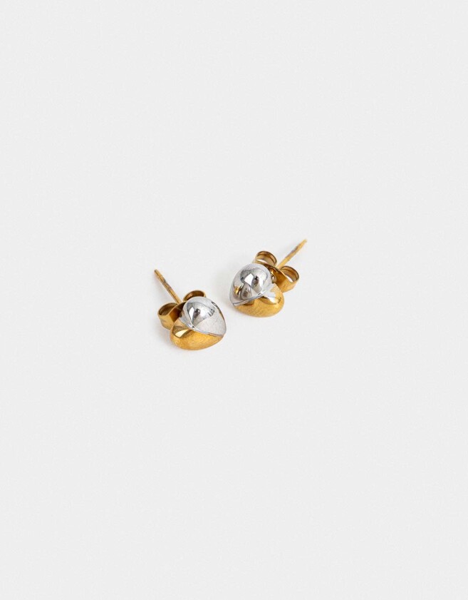 Aros Pasantes Premium Gold Aros Pasante De Acero Quirúrgico - Combinacion Bicolor