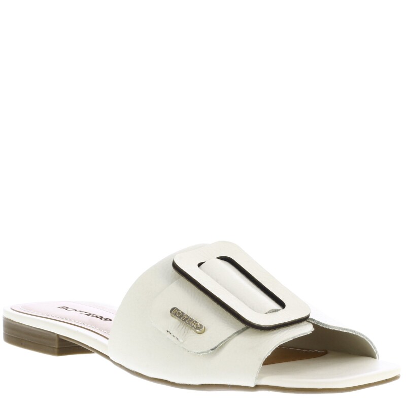 Zuecos de Mujer Bottero c/hebilla Blanco Hueso