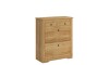 Comoda Zapatera Madera Maciza Linea Mexicana Natural