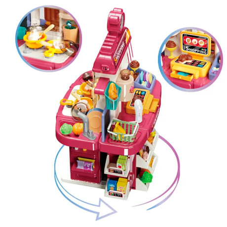 Set Cocina Supermercado Doble Multifunción X83pcs Jug007307