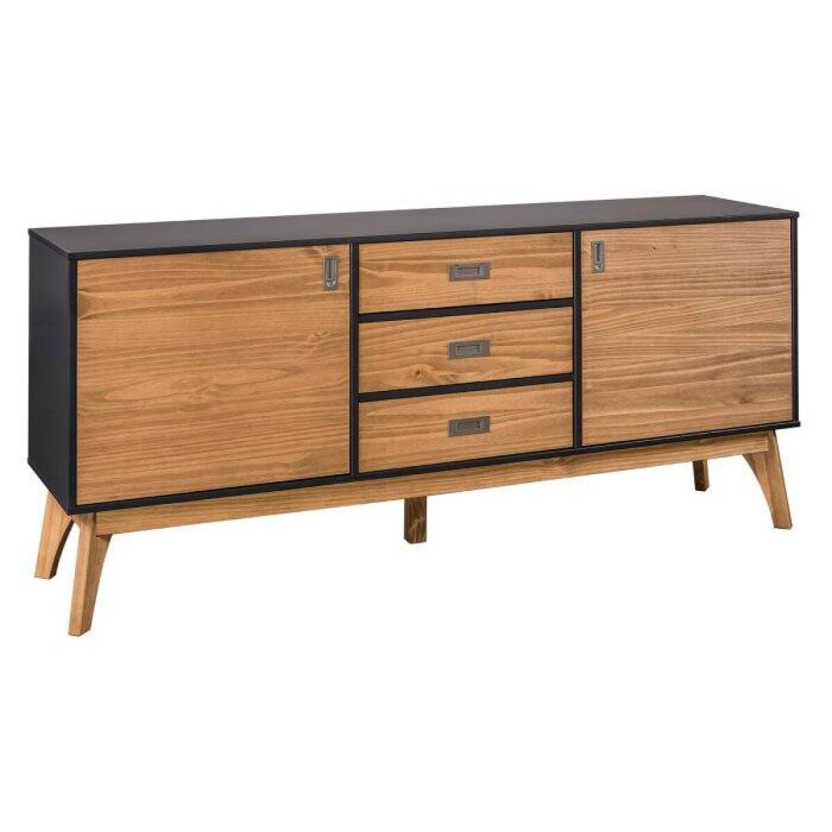 Aparador Linea Metro - Negro/Miel 