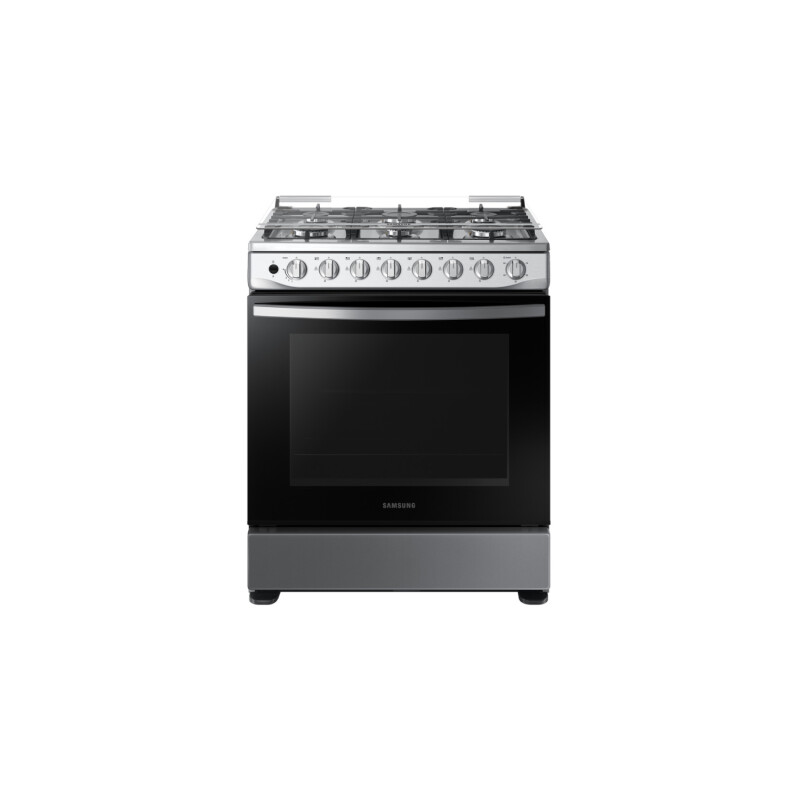 Cocina a Gas Samsung 6 Quemadores Negra con Horno a Gas 146L Cocina a Gas Samsung 6 Quemadores Negra con Horno a Gas 146L