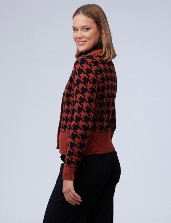 Cardigan Gales TERRACOTA/MULTI