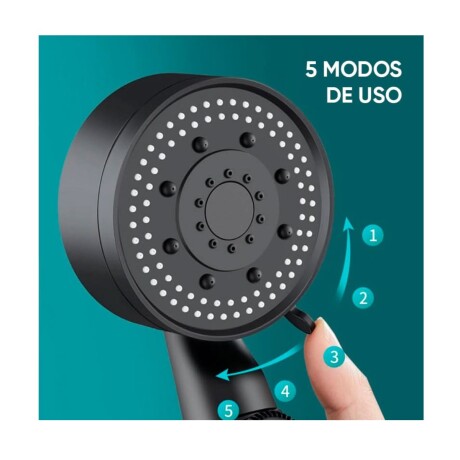CABEZAL DE DUCHA OKOME 5 EN 1 CON SOPORTE 001