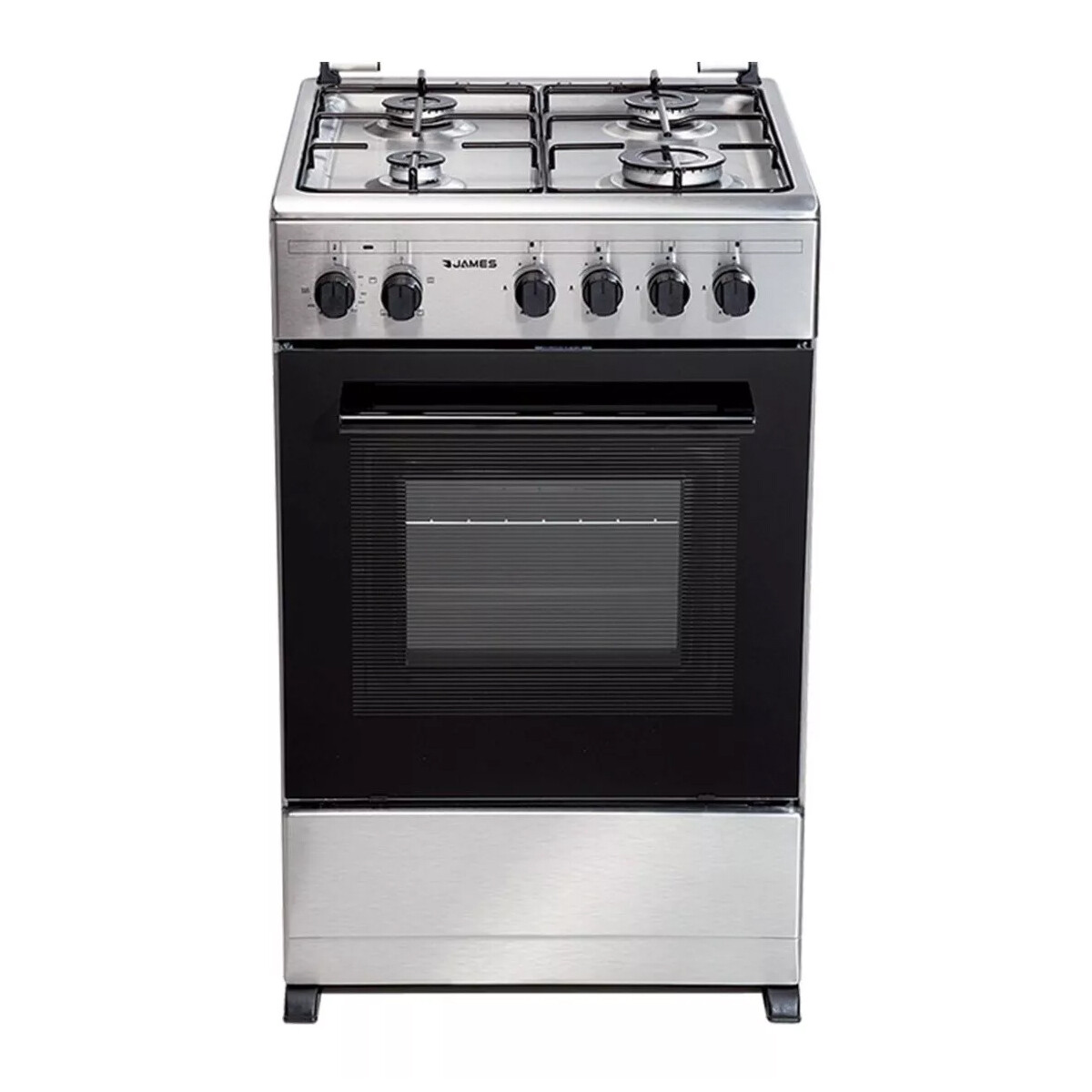 Cocina A Gas James C-555 - COCINA COMBINADA JAMES C555 INOX 5555 