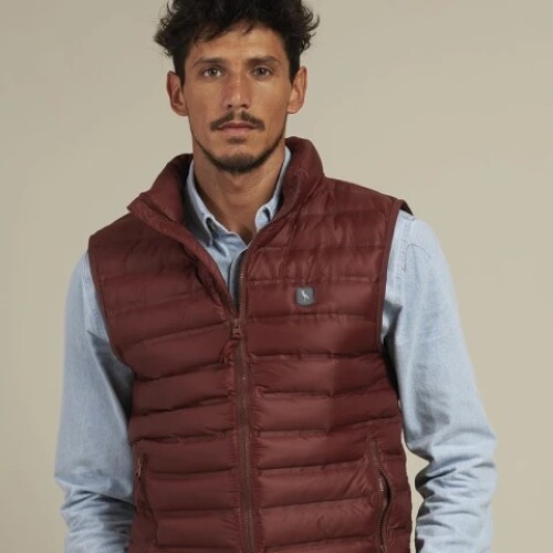 Chaleco Hombre Nylon Polanco Ladrillo