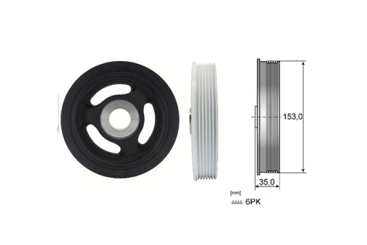 Polea Damper Chev Corsa Citroen C3/Berlingo/C4/C3 Aircross/Jumpy/C-Elysee/C4 Cactus Opel Grandland/Combo/Corsa Peug 2008 Ii/P Polea Damper Chev Corsa Citroen C3/Berlingo/C4/C3 Aircross/Jumpy/C-Elysee/C4 Cactus Opel Grandland/Combo/Corsa Peug 2008 Ii/P