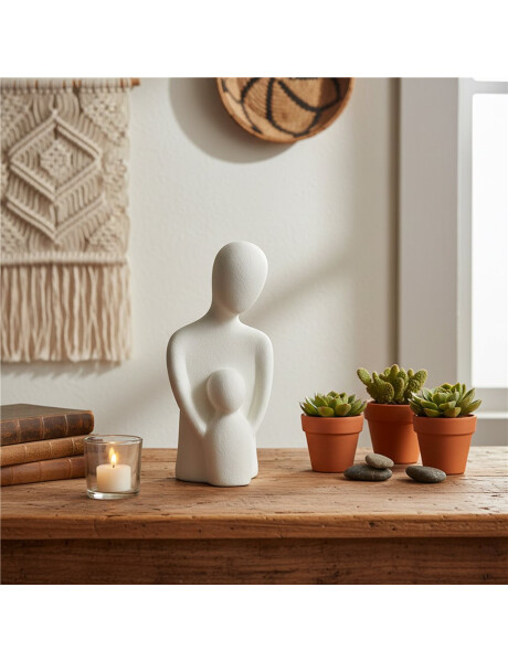 ADORNO PADRE HIJO CERAMICA 18X9X6.5CM ADORNO PADRE HIJO CERAMICA 18X9X6.5CM