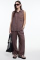 CAMISA SIN MANGAS Marron
