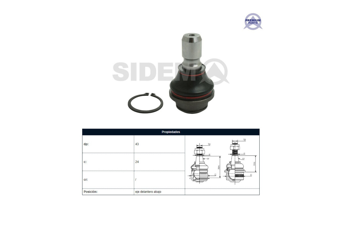 Rotula Del Nissan D23 - Frontier - Np300 15-25 Der/Izq Rotula Del Nissan D23 - Frontier - Np300 15-25 Der/Izq